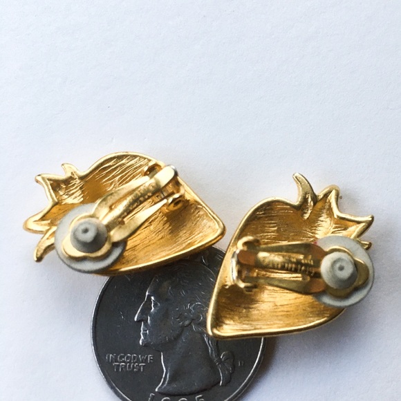 HOST PICK Givenchy | Vintage Strawberry Clip-ons - Picture 5 of 7